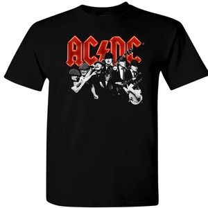 AC/DC POWER UP Angus - Brian Black Band Shirt